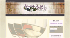 Desktop Screenshot of broadstreetwines.com