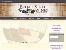 Tablet Screenshot of broadstreetwines.com